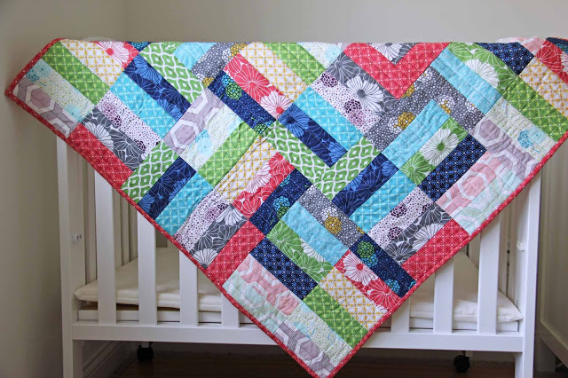 V and Co.: jelly roll jam quilt free pattern and video tutorial - V and ...