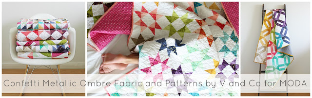 New Patterns For V And Co Confetti Metallic Ombre Fabric And Sale V