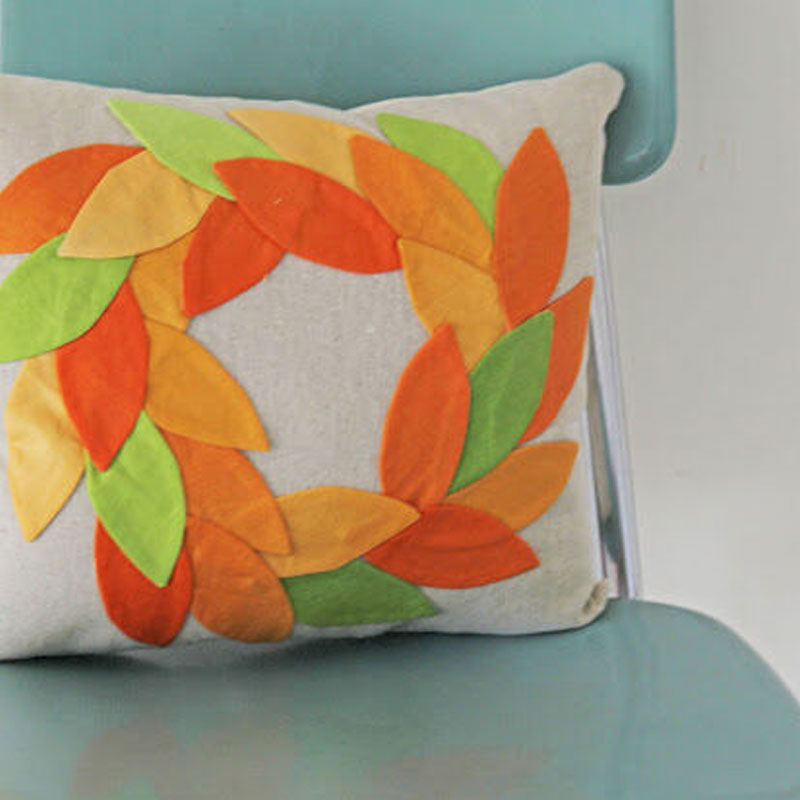 finished simply color wreath